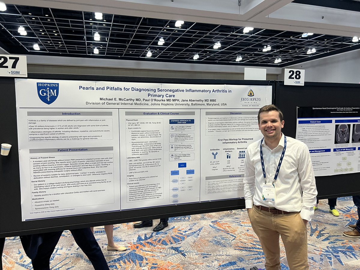 Hopkins Bayview IM Residency (@bayviewmedicine) on Twitter photo Outstanding #SGIM25 clinical abstract by Dr. Mike McCarthy <a href="/mepmccarthy/">Michael McCarthy, MD</a>, current PGY-2 and rising chief resident 2026-2027!
#BayviewLove Outstanding #SGIM25 clinical abstract by Dr. Mike McCarthy <a href="/mepmccarthy/">Michael McCarthy, MD</a>, current PGY-2 and rising chief resident 2026-2027!
#BayviewLove