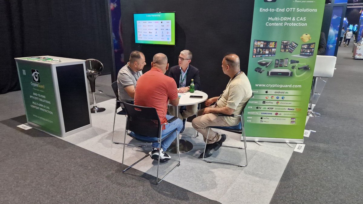 Thanks to everyone who visited us at CABSAT2025!
It was a pleasure connecting in person, exchanging ideas, and showcasing our OTT solutions along with our studio-grade CAS &amp; DRM technologies.
Let’s keep the momentum going—reach out to us at saad@cryptoguard.com