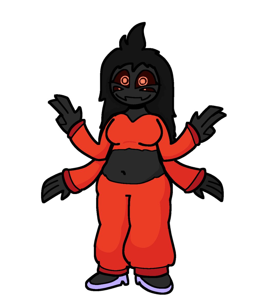 IndigoBlocky27's tweet image. drew an oc for my friend, her name is Arachna