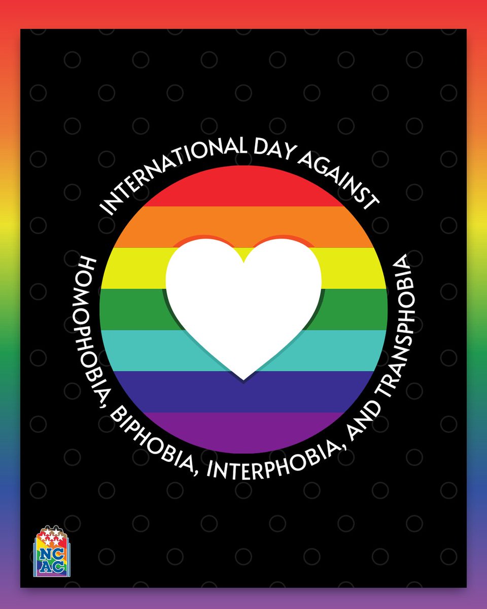 20 years of #IDAHOBIT. A day to reaffirm our commitment to building communities rooted in respect, belonging, and dignity for all. #NCACFamily 🧡💛💚💙💜