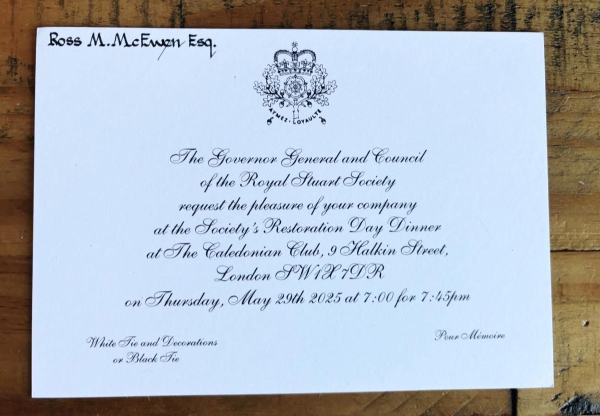 Ross McEwen (@rossmcewen) on Twitter photo The RSS Dinner is fast approaching, always a terrific evening, this year I believe it sold out so quickly it has been upgraded to a larger room
ā¦very much looking forward to giving one of toasts this year for the first time, ahead of the eveningās guest speaker <a href="/DrDStarkeyCBE/">Dr. David Starkey CBE</a> The RSS Dinner is fast approaching, always a terrific evening, this year I believe it sold out so quickly it has been upgraded to a larger room
ā¦very much looking forward to giving one of toasts this year for the first time, ahead of the eveningās guest speaker <a href="/DrDStarkeyCBE/">Dr. David Starkey CBE</a>