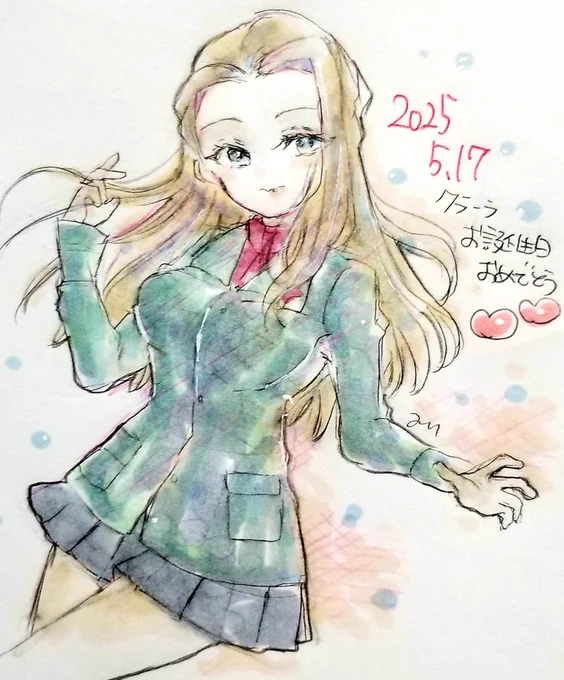 今年も描けた!!!!!おめでとうクラーラ#クラーラ生誕祭2025#クラーラ生誕祭 