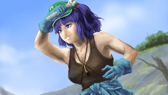 #深夜の真剣お絵描き60分一本勝負にとり 