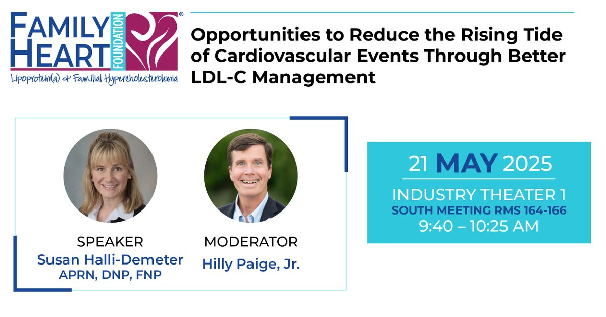 FamilyHeartFdn's tweet photo. The Family Heart Foundation is headed to Pri-Med Regional in Phoenix, AZ! Join us for our expert session on May 21st. Let’s advance heart health together! 💙 #KnowLDL #PriMed https://t.co/ZRIodJuABt