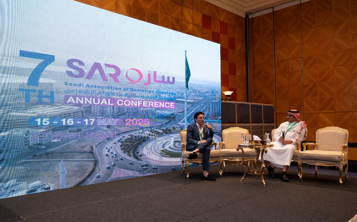 Saudi Arabia “talks” on MRguided RT and modern radiation oncology in Jeddah, at 7th SARO annual conference: a room crowded of interested radoncs! 
<a href="/Elekta/">Elekta</a>