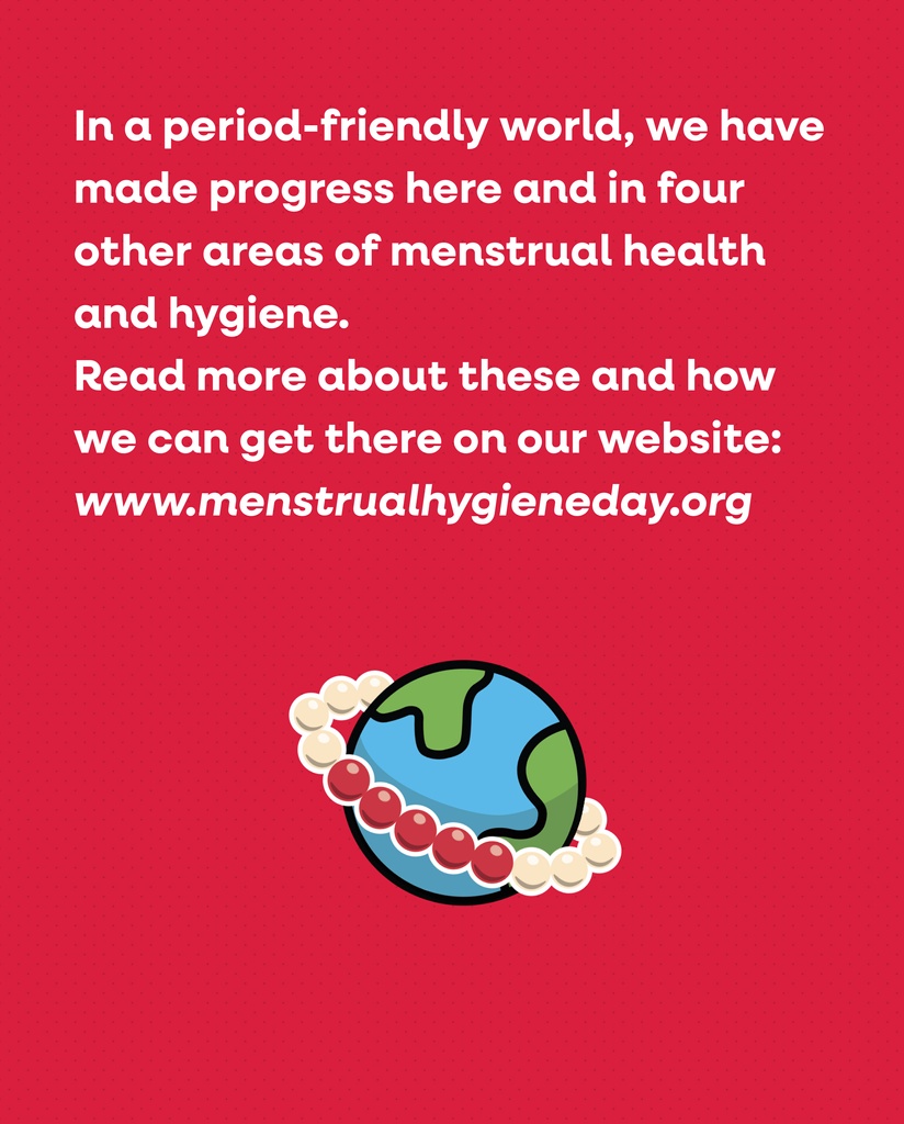 Is your organisation working to improve access to period products—through distribution, innovation, or policy? Tag your initiative or share your MH Day activities below. Let’s spotlight what’s working!⁠
⁠
🩸🩸⁠
⁠
#PeriodFriendlyWorld #MHDay2025 #EndPeriodPoverty