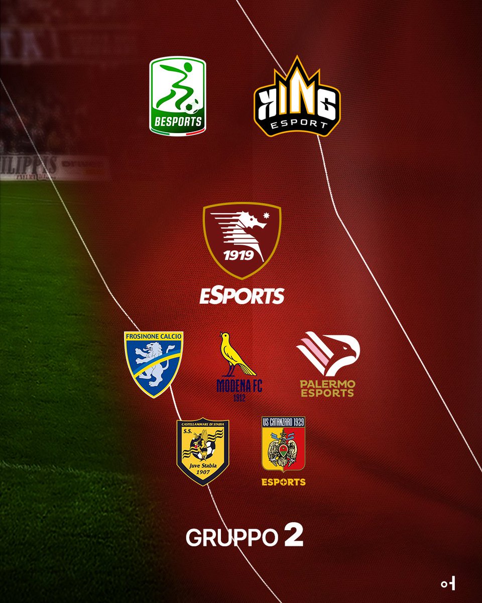 OfficialUSS1919's tweet photo. Parte il campionato BeSports 2025 per la Salernitana eSports! 🔥🇱🇻

Tutte le info e i dettagli 👉 https://t.co/8FgcCT3yLq

@king___esport 

#SalernitanaeSports #BeSports #LNPB #KingEsport https://t.co/EU7d6ppU40