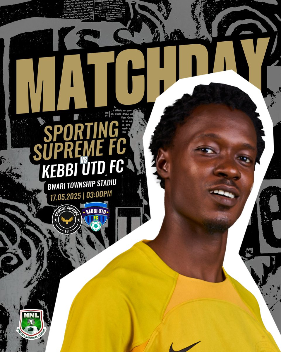 SportingSPRM's tweet image. The LAST game of the season!
Let’s end it on a high 💯🙏🏽

Sporting Supreme FC vs Kebbi United 

🏟️Stadium: Bwari Township Stadium

⏱️Time: 3PM

#UTS #TopQuality 🦅