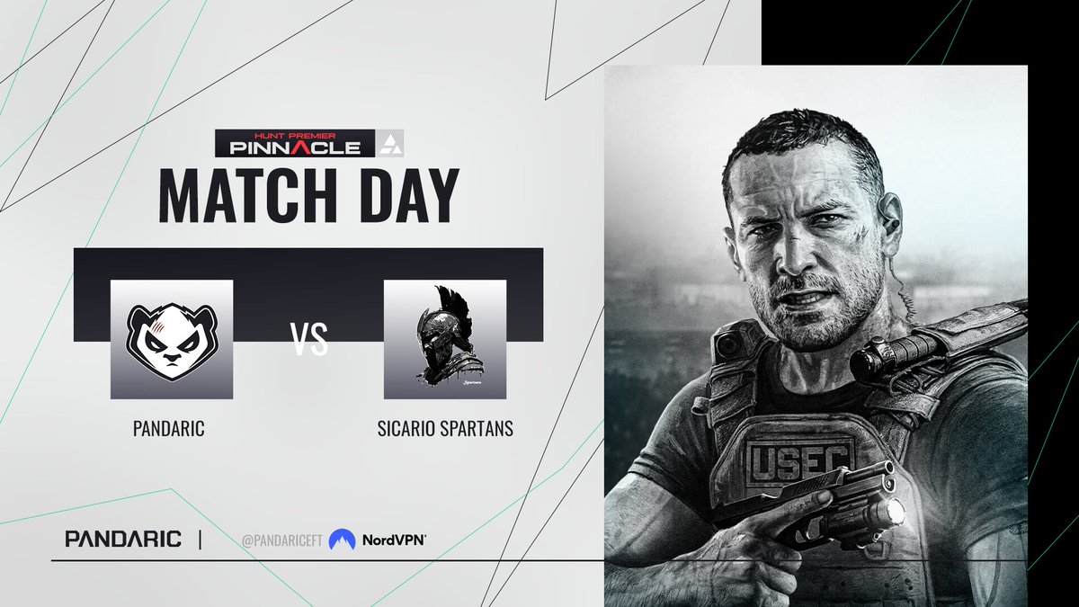 PandaricEFT's tweet image. 🚨MATCH DAY | HPL: PINNACLE 

APEX 🆚 SICARIO SPARTANS

📍twitch.tv/huntpremier   

🛡️ 73% OFF NordVPN: tinyurl.com/PandaricVPN

#TarkovArena #HPLPinnacle