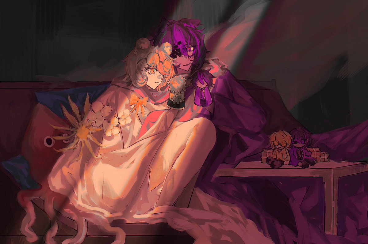 Incof_Felth's tweet image. 💜🧡
#glitchduo 
#SquiddoFanart 
#ashswagfanart 
#squidswag