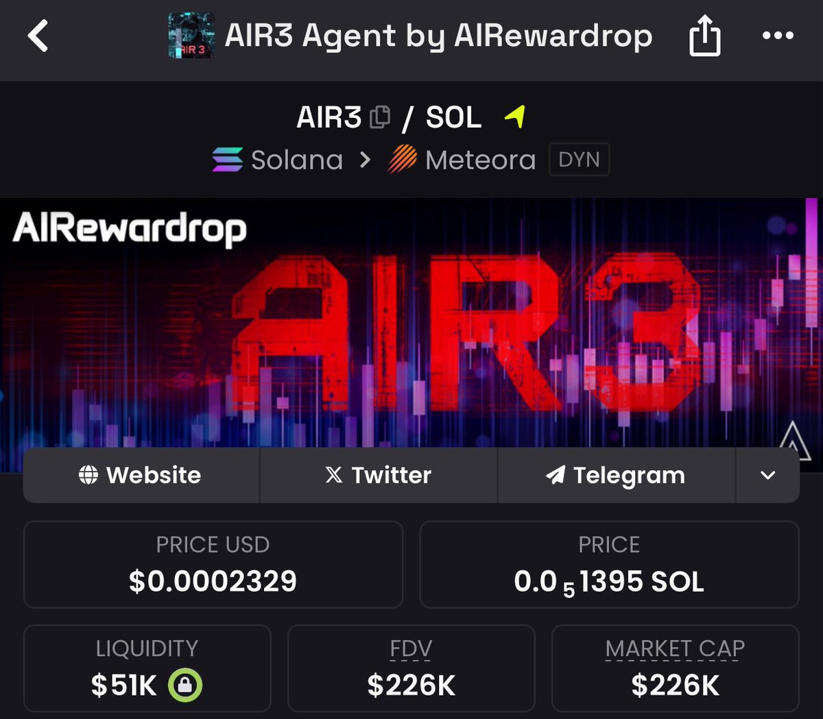 MrXelvy's tweet photo. @0xSweep #AIR3 @AIRewardrop 👀

2jvsWRkT17ofmv9pkW7ofqAFWSCNyJYdykJ7kPKbmoon https://t.co/qHwD2b38Ma