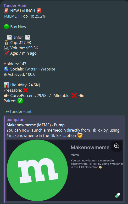 TanderhuntCall's tweet photo. What a crazy day 🤯
Second #Signals today hits X35.8 — $MEME 💥
📈 Called at 27.9K → Now 998.1K
ATH after call: 1.2M 🚀 Keep hold!
Memecoin season is still full throttle!

C2J9jwj7cA6wRkKVqJSZRVaZdEzTkR9U4nf2gc7Ppump
TF: $XET $BULL $LAUNCH $CUBAN https://t.co/iv9o138IfI
