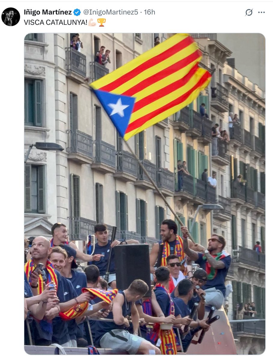 abennassar's tweet photo. Orgull d’equip, orgull de jugadors.
El Barça és molt més que un Club degut a que els Països Catalans som molt menys que un Estat.
#SenseComplexes https://t.co/0mYTk6vzzo