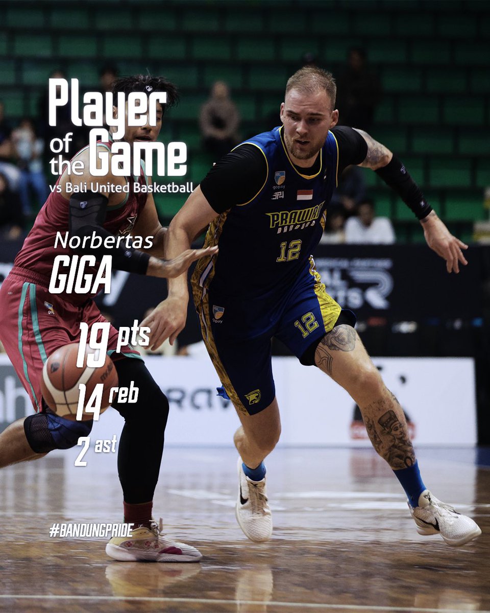 PrawiraBandung's tweet photo. Solid performance, well deserved best player! 

But no time to relax, we’re back on the court tomorrow. Keep it up, Daks! 🤞🏻

#BandungPride https://t.co/KRcEj4u9hh