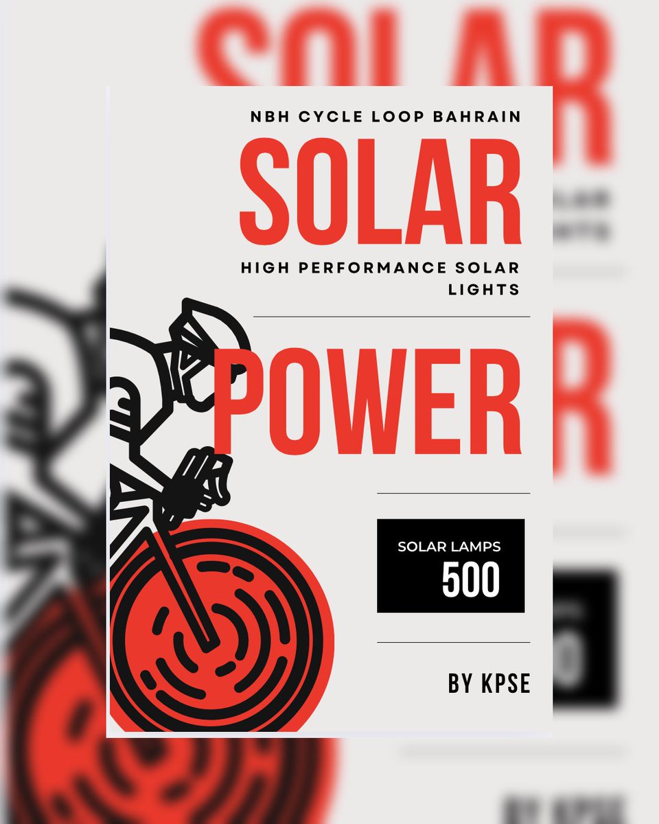 KPSESOLAR's tweet photo. Proud to power progress! 🚴‍♂️🌞💡 500 high-performance solar lamps now illuminate the NBH Cycle Loop in Zallaq — creating a safer, greener, and brighter path for our high-performance cyclists. Ride smart. Ride sustainable. 🚴‍♂️✨ #nbhcycleloop #kpsesolar #bahraincycling # #bahrain https://t.co/GhWVMfT1i6
