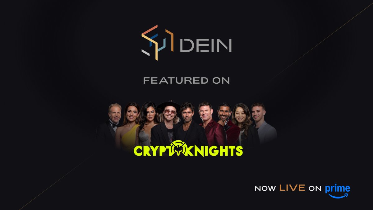 DEIN_fi's tweet photo. BIG NEWS! Our project @DEIN_fi  is featured on #CryptoKnights - now LIVE on @amazonprime! 🚀

Watch us pitch to crypto's biggest investors in this groundbreaking Web3 reality show!
Funding Partner: @ritestream_io; Powered by $RITE

Available now in US/UK regions (VPN works elsewhere)! #Web3 #BlockchainInnovation #AmazonPrime

The public sale will be available soon. We're really glad to be a part of it!