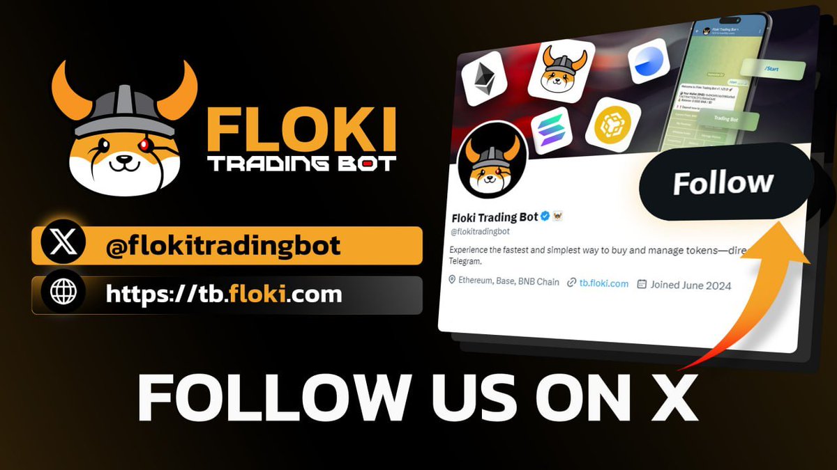 FLOKI (@realflokiinu) on Twitter photo Are you following Floki Trading Bot on X?
Important updates will be dropped soon, so make sure you don't miss them!
Follow $FLOKI Trading Bot here: <a href="/flokitradingbot/">Floki Trading Bot</a> Are you following Floki Trading Bot on X?
Important updates will be dropped soon, so make sure you don't miss them!
Follow $FLOKI Trading Bot here: <a href="/flokitradingbot/">Floki Trading Bot</a>