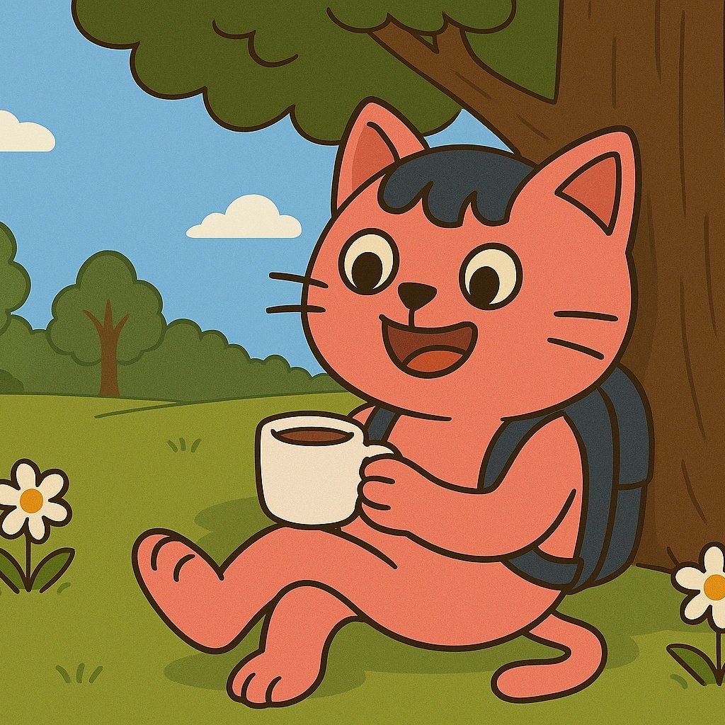 isdev2025's tweet photo. Beneath the shade, with a cup of coffee in hand… Dev may look relaxed, but the blueprint never sleeps.

#ISDEV
#COMINGSOON 
#catlovers 
#HYPE 
#viralmemecoin 
#memecoin 
#tokenomics 
#blockchain 
#web3community 
#Coffee https://t.co/OBKjjKvOj2