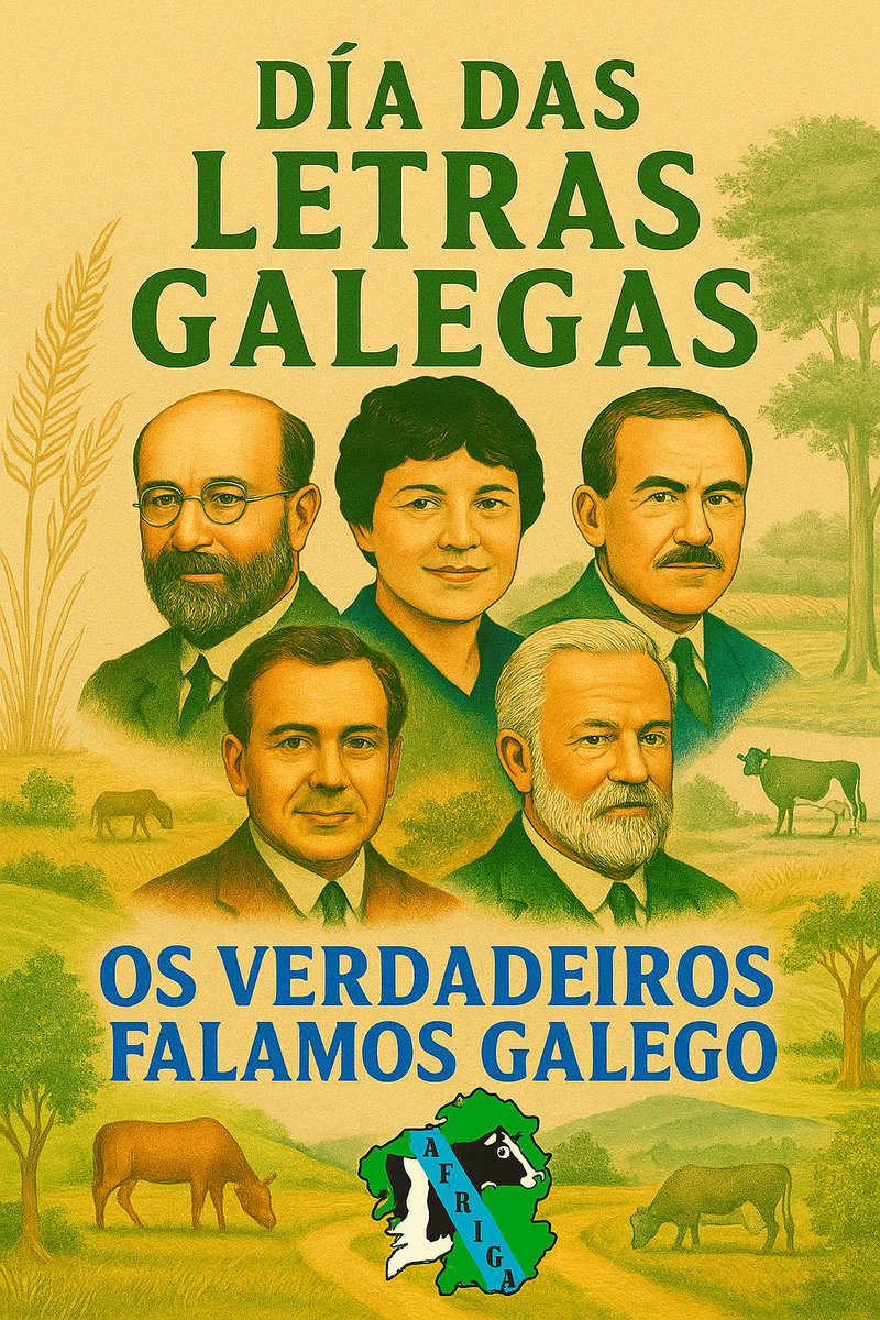Os verdadeiros falamos galego 💙 Afriga celebra la lengua que arraiga nuestras tradiciones. #DíaDasLetrasGalegas #GalegoNoRural #OrgulloGalego