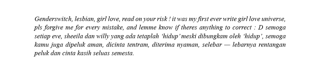 petrichoxxr's tweet photo. — tags
• fem sh and wy, lesbian, sapphic, girls love, wlw or all you name it. dom femme! hwa X sub futchy! weong
• cerita ini fiksi belaka, be smart and wise
#shappic #wlw #GenderSwap #lesbian #girlslove #seonghwa #wooyoung #irene #seulgi #ateez #alternativeuniverse https://t.co/Dj3Ts5Z80v