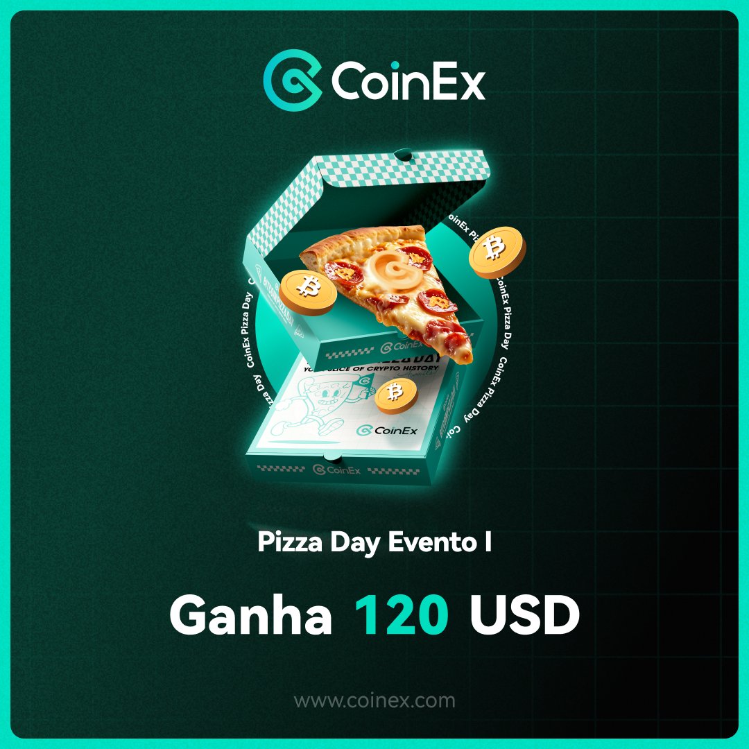 CoinexPortugues's tweet photo. 🎉 CoinEx vai realizar um meet-up incrível🍕🚀

✨ Como participar?
1⃣ Siga, Like e RT com #CoinExPizzaDay
2⃣ Se você não for um usuário CoinEx, clique em Registrar: https://t.co/MnnbigaRi5
3⃣ Se você quiser participar de meetup, inscreva-se: https://t.co/qJKMq3F3Zg https://t.co/btdG3PjZMP