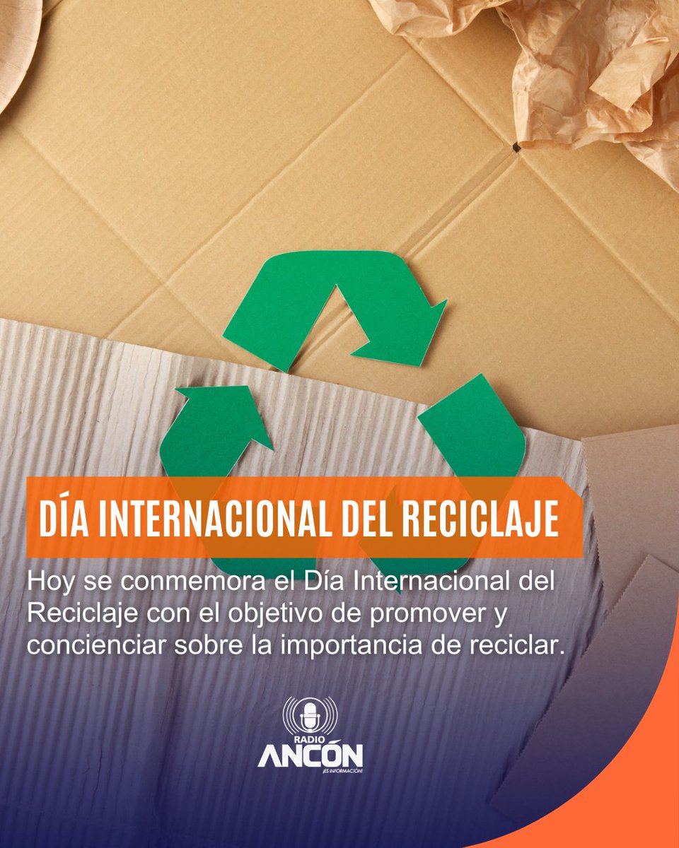 radioanconpa's tweet image. Este 17 de mayo se celebra el Día Mundial del Reciclaje, promoviendo la conciencia ambiental y el uso responsable de los recursos con la estrategia de las 3R: reducir, reutilizar y reciclar. #DíaDelReciclaje #MedioAmbiente #3R