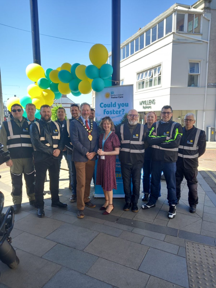 HSC NI Adoption & Foster Care (@hscadopt_foster) on Twitter photo 🏍 FOSTERING 400 BIKER TOUR 🏍
<a href="/Mayor_MEA/">Mayor MEABC</a> William MCaughey came out to support HSC NI Foster Care during our biker tour when they stopped in Ballymena. Thanks to everyone who came along to chat to the bikers & our fostering team.😊
#FCF25 #CouldYouFoster #HSCNIFosterCare
<a href="/mea_bc/">Mid and East Antrim Borough Council</a> 🏍 FOSTERING 400 BIKER TOUR 🏍
<a href="/Mayor_MEA/">Mayor MEABC</a> William MCaughey came out to support HSC NI Foster Care during our biker tour when they stopped in Ballymena. Thanks to everyone who came along to chat to the bikers & our fostering team.😊
#FCF25 #CouldYouFoster #HSCNIFosterCare
<a href="/mea_bc/">Mid and East Antrim Borough Council</a>