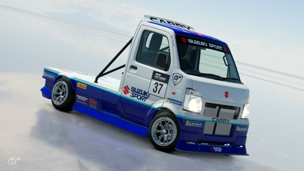 Frederik107GT's tweet photo. Nuevo diseño para el Suzuki Carry KC 2012, estilo Racing Model de Gran Turismo 2 y Gran Turismo 5. En @thegranturismo 7, Saludos a todos y que tengan un excelente fin de semana.
#GT7 #PS4 #Chile.#RMstyle #GT2psone #GT5ps3 https://t.co/ouWhcHe8W2