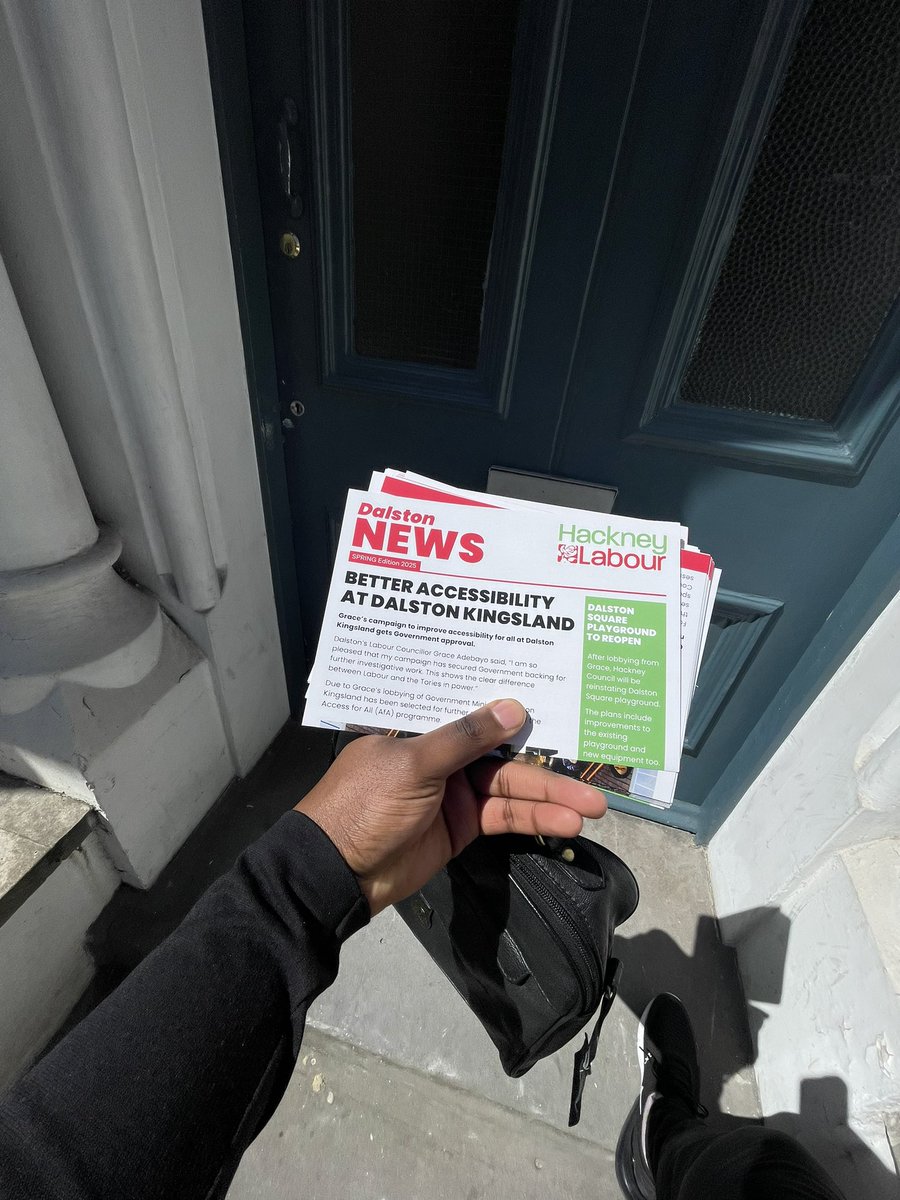 Wonderful day to be out on the doorstep in <a href="/LabourDalston/">Dalston Labour</a> Ward today, alongside <a href="/HackneyLabour/">Hackney Labour</a> colleagues. Some good casework and conversations addressing local issues expressed by Ward members.🌹 #Hackney