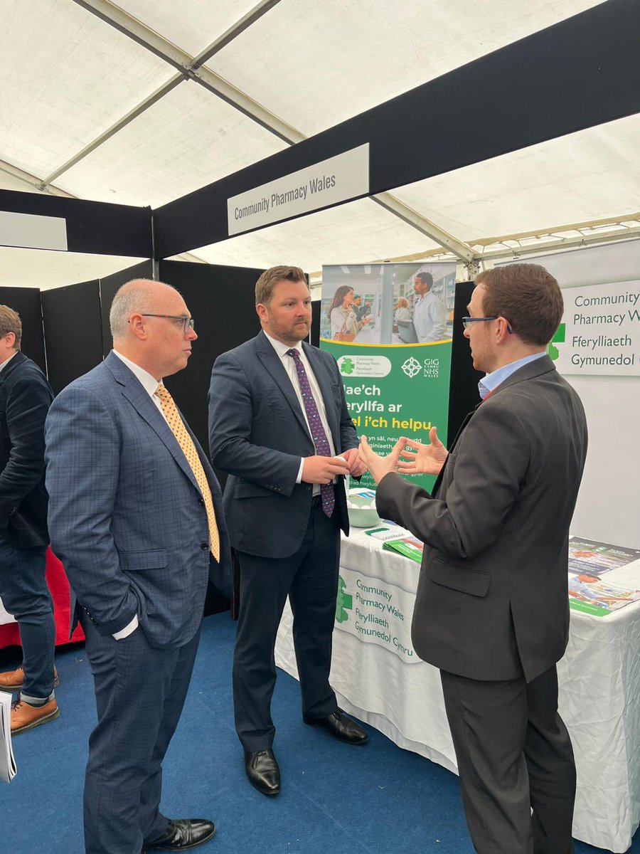 Community Pharmacy Wales (@cpwales) on Twitter photo Good to speak to <a href="/SKurtzCWSP/">Samuel Kurtz MS</a> and <a href="/PaulDaviesPembs/">Paul Davies MS/AS 🏴</a> about the importance of Community Pharmacy clinical services in providing quality, accessible NHS healthcare, and how business rate support amongst other investment can help the network survive and thrive. Good to speak to <a href="/SKurtzCWSP/">Samuel Kurtz MS</a> and <a href="/PaulDaviesPembs/">Paul Davies MS/AS 🏴</a> about the importance of Community Pharmacy clinical services in providing quality, accessible NHS healthcare, and how business rate support amongst other investment can help the network survive and thrive.