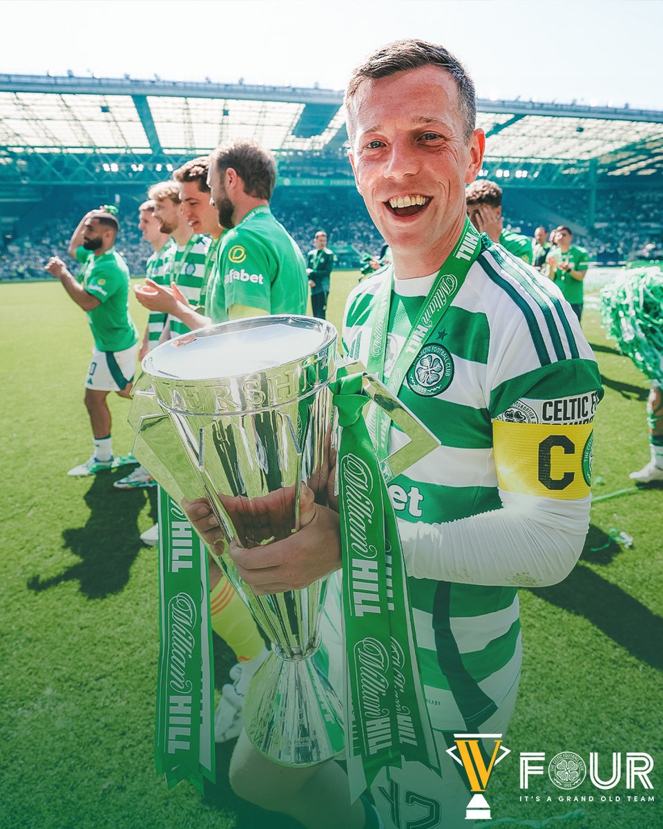 CelticFC's tweet photo. Number 🔟 for Captain Cal! 

#FOURItsAGrandOldTeam | #CelticFC🍀🏆 https://t.co/GmG4Qsxn2D