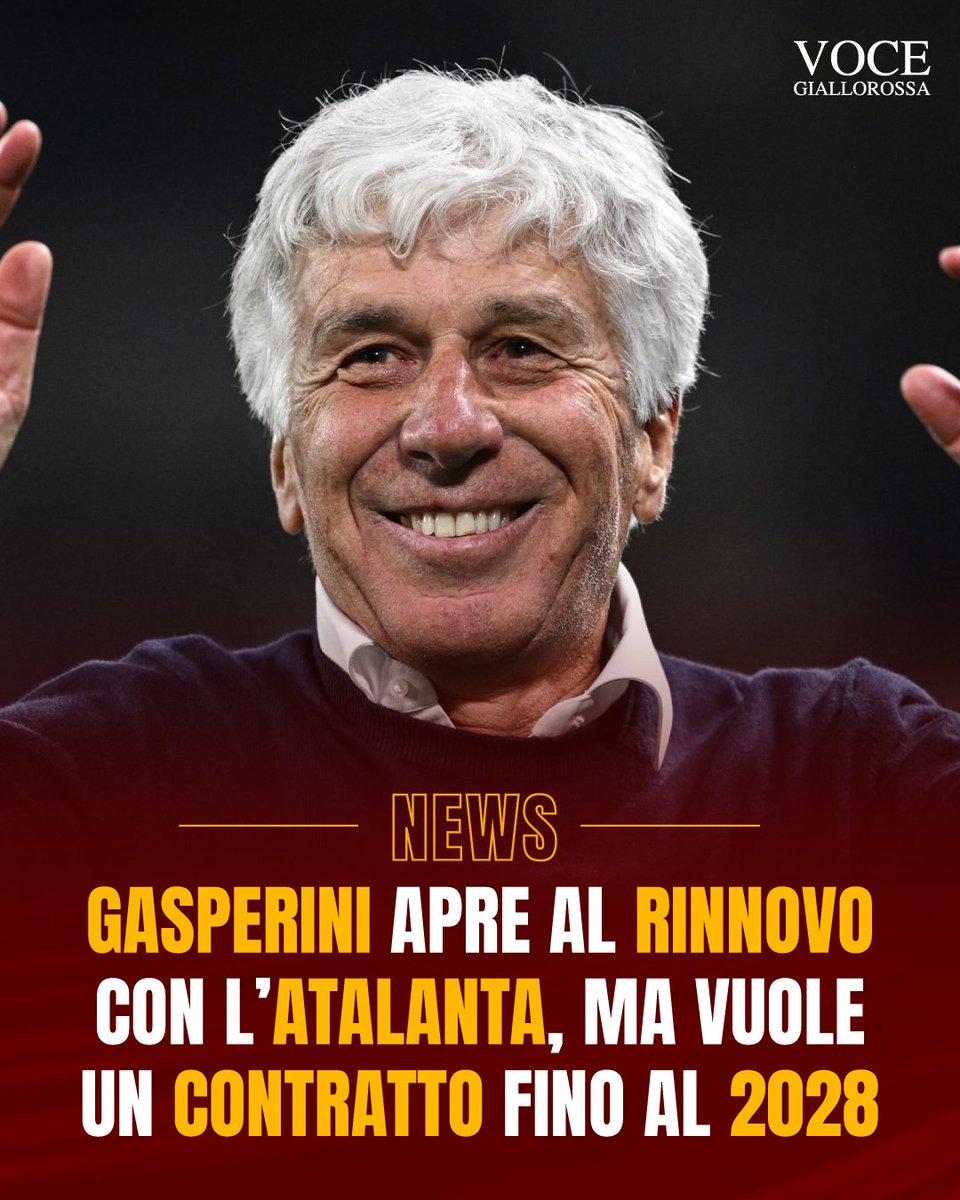 👀 Nuovo allenatore Roma - Gasperini apre al rinnovo con l'Atalanta
#ASRoma 

vocegiallorossa.it/primo-piano/nu…