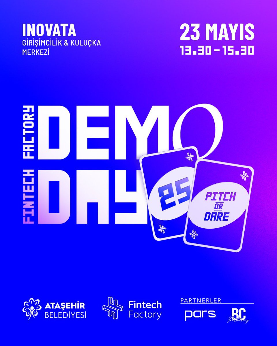 Fintech Factory Demo Day finansın geleceğine ışık tutuyor!

Türkiye’nin en yenilikçi finansal teknoloji girişimleri, 23 Mayıs Cuma günü 13.30 - 15.30 saatleri arasında İNOVATA Girişimcilik ve Kuluçka Merkezi’nde buluşuyor. 🚀

DerivAsset, Paywall, Invosan Yazılım Teknolojileri ve