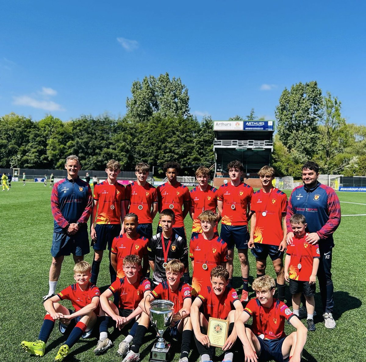 WelshSchoolsFA's tweet photo. INTER ASSOCIATION FINALS | U14 BOYS Final π΄σ §σ ’σ ·σ ¬σ ³σ Ώ
ππ» #GAME 3οΈβ£
Congratulations to @CarmsSFA on winning the U14 Boys Final π
π
Thanks to @NewportFa for an excellent final π
POTM: Rhys Anthony βοΈ
#InterAssociation
#WSFA @WSFA_InterAssoc https://t.co/X55eXxBcRE