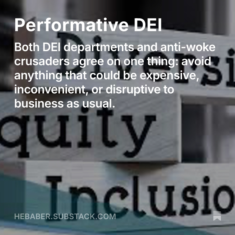 LogicGuru's tweet photo. Performative DEI, by @LogicGuru https://t.co/WjCetBKNkO https://t.co/U7aTJhV8Zr