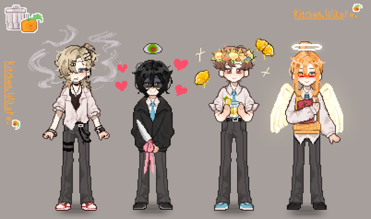 KitchenWaste21's tweet photo. #DegreesofLewdity #dol
I drew their pixels again☺️💕 https://t.co/P1NSKb29yI