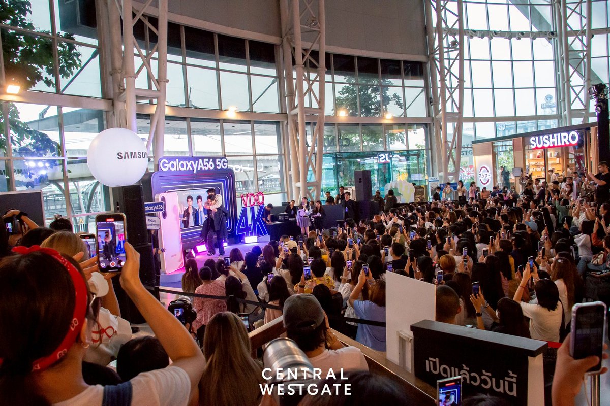 centralwestgate's tweet photo. ขอบคุณชาว #ด้อมภภ ที่มาให้กำลังใจ #แอลม่���นโปรเกรส ในงาน “SAMSUNG Galaxy A56 5G VDO 4K The Busking Meet” ที่ เซ็นทรัล เวสต์เกตในวันนี้ มีแต่ความน่ารักเต็มไปหมดดด เจอกันใหม่ครั้งหน้า😻💖

#CentralWestgate #เซ็นทรัลเวสต์เกต
#AlmondProgress 
#Almondbabybigboy 
#ProgressPassawish 
#GalaxyxAlmondProgress