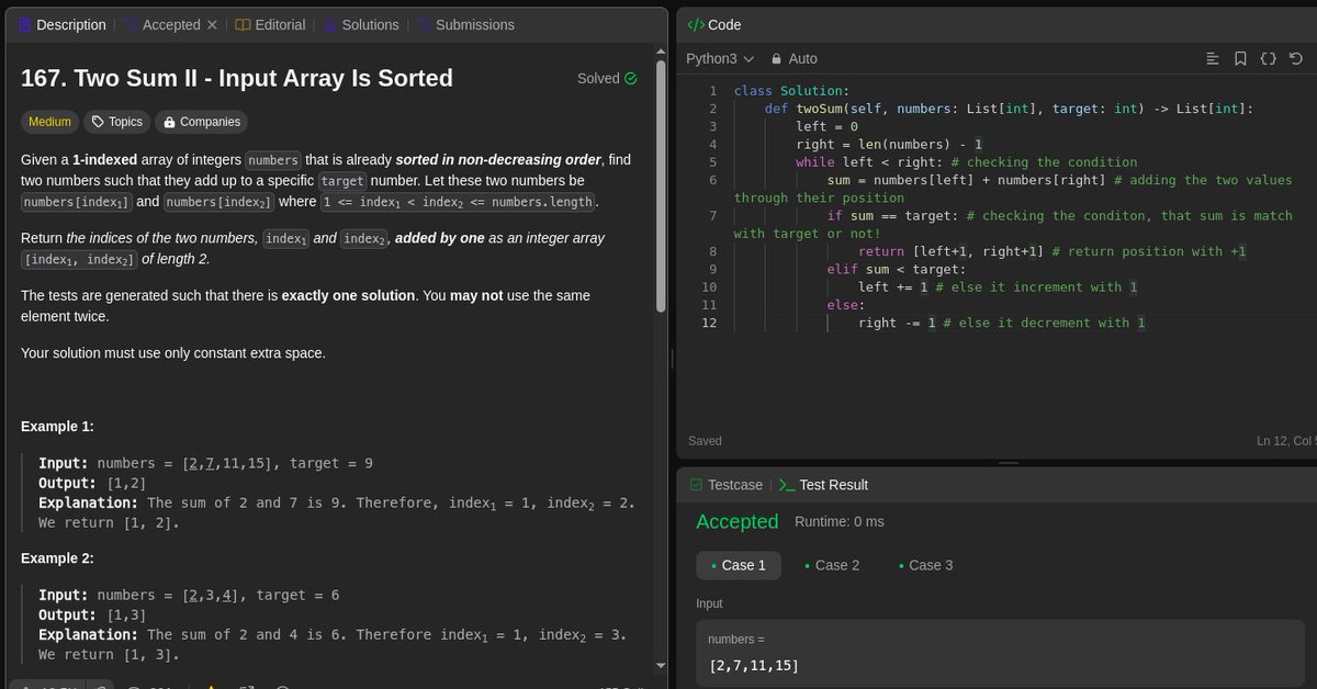 AakashModi1750_'s tweet photo. just solved the classic Two Sum problem-first in java, now in Python!
loving how both Python and Java stay on top for coding interviews and algorithm mastery.
#Python #Java #LeetCode #Coding #TwoSum #Programming https://t.co/Q9FCJxGJAA