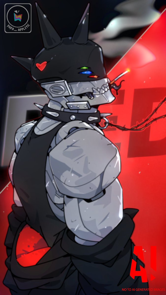 Some Epsil0n Fanart, cause I love this bot. ❤️❤️❤️
Epsil0n belongs to <a href="/Reddokkaebe/">Red-도깨비</a>