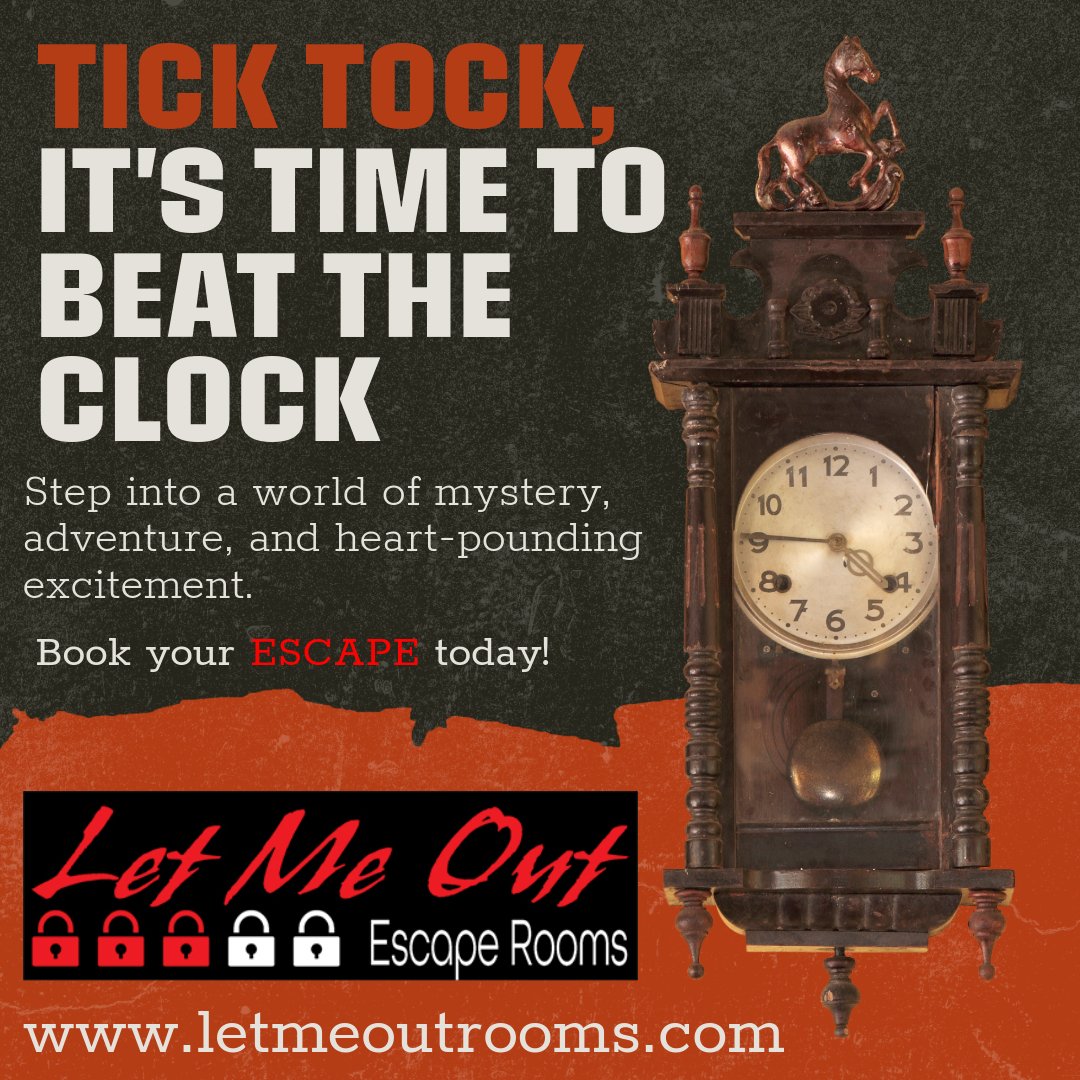 Step into a world of mystery, adventure, and heart-pounding excitement.
.
#LetMeOutEscapeRooms #sugarlandtx #missouricitytx #rosenbergtx #houstontx #pasadenatx 
#richmondtx #escaperooms #SugarLandTexas
#HoustonEscapeRoom #ThingsToDoInSugarLand
#SugarLandEvents #HoustonThingsToDo