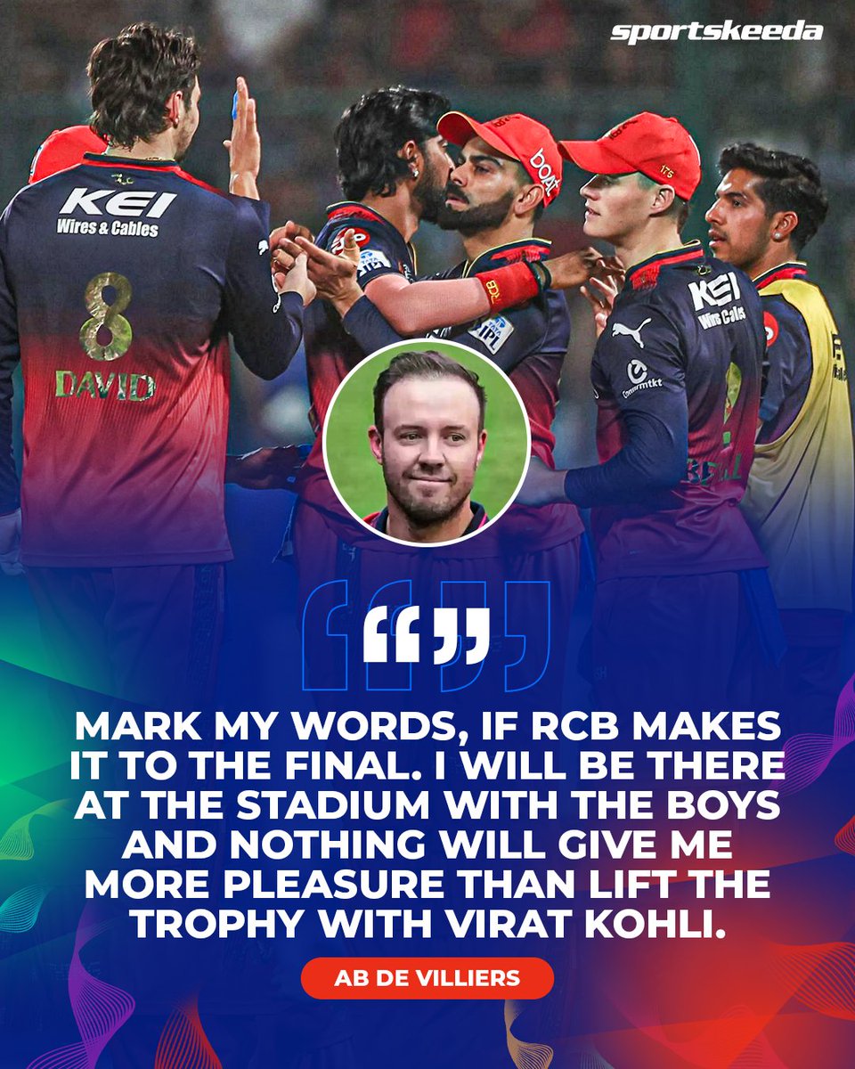 AB de Villiers promises to attend the IPL 2025 Final if RCB qualify 🏆❤️🗣️

#IPL2025 #ABdeVilliers #RCB #Sportskeeda