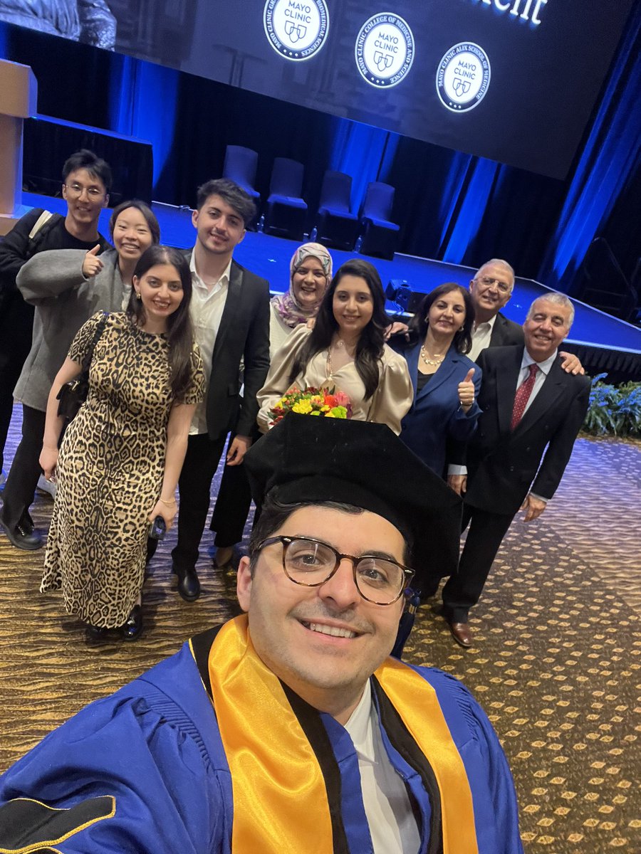 abdul_ghaith's tweet photo. One of the proudest moments of my life: officially earning my second doctorate — a PhD from the Mayo Clinic in Rochester.

Like my hometown Beirut — a city that continues to rise through hardship with quiet strength, like a Phoenix emerging from the ashes — this journey has been defined by resilience. From Lebanese University @LebaneseUni 🇱🇧 to AUBMC 🇱🇧@AUB_FM @AUBMC_Official , to the labs of Mayo 🇺🇸 @MayoClinicNeuro @MayoGradSchool , and now Johns Hopkins @HopkinsNsurg 🇺🇸 — this journey has been anything but easy. But every setback, every sleepless night, every moment of doubt…built the fire that forged me.

This experience taught me that true progress isn’t just about achievement — it’s about humility, gratitude, and the people who walk with you along the way.

To my mentors and family, thank you for your relentless support and belief. 
And to every dreamer crossing oceans, climbing uphill battles, and daring to defy the odds: Stay tuned — the best is yet to come. Most importantly, find true mentors who push you, believe in you, and walk beside you before the world does.

This chapter closes, but the work and the learning continues…