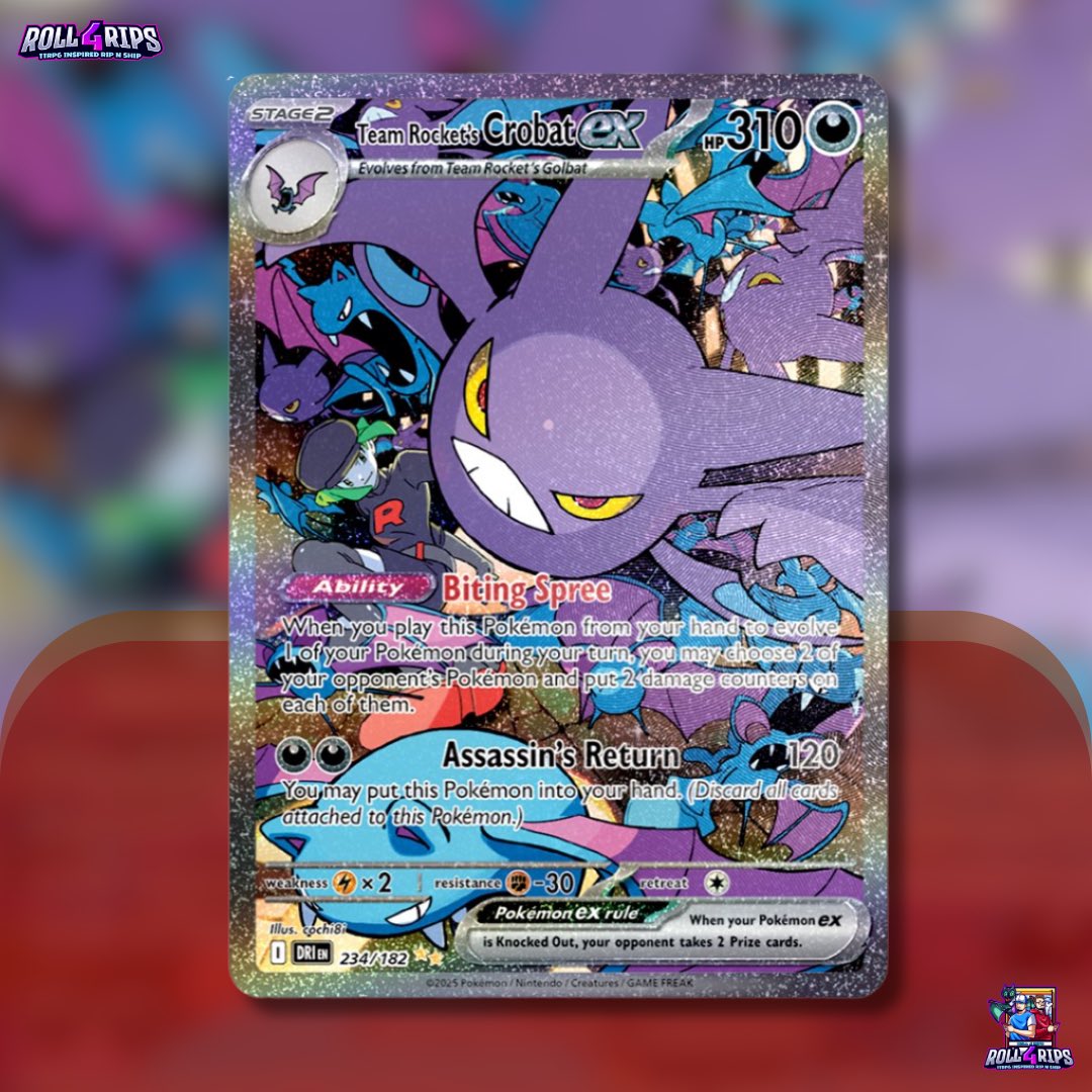 Roll4Rips's tweet photo. New Destined Rivals English Card arts have been revealed! Who’s excited? Remember to follow us on at least 4 of our socials to be entered into a Giveaway for a Destined Rivals Booster Box or ETB! #pokémontcg https://t.co/sDNeb502R2