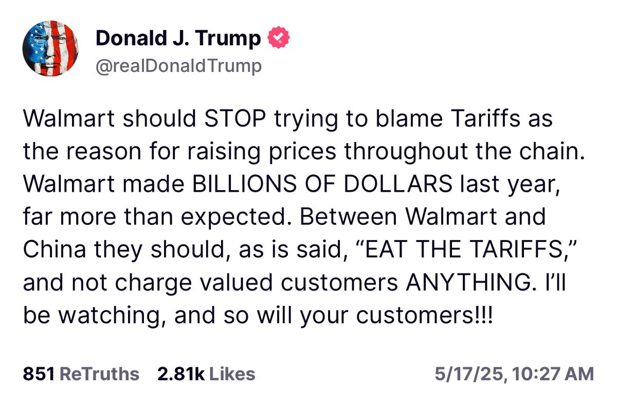 Walmart should stop selling goods from China.

America first!