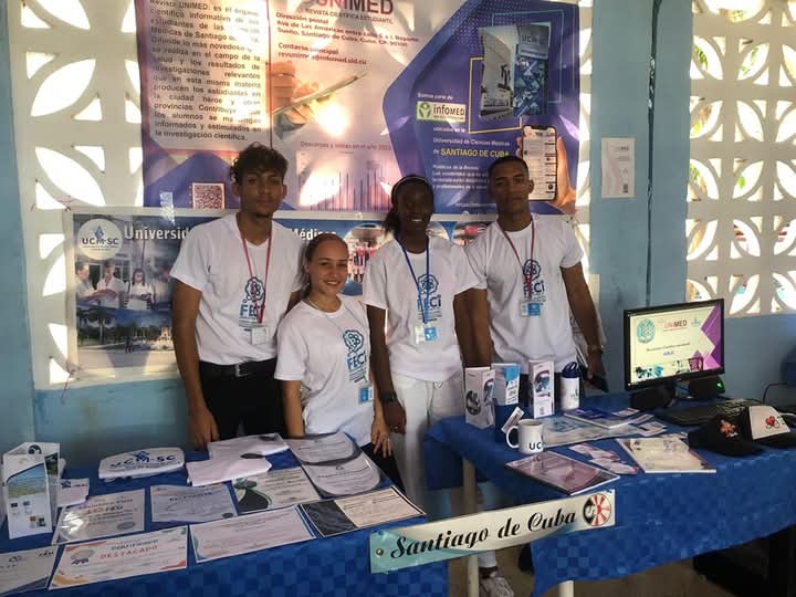 CUcmgt's tweet photo. Continúan las actividades de la II Edición de la Feria Estudiantil de Ciencia e Innovación 2025 #VuélveteCiencia #ucmgt #JuntosPodemosMás #Guantánamo #MiMoncadaGuantanamero @Dr_NaelPreval @MINSAPCuba https://t.co/tPGvBrf6cT