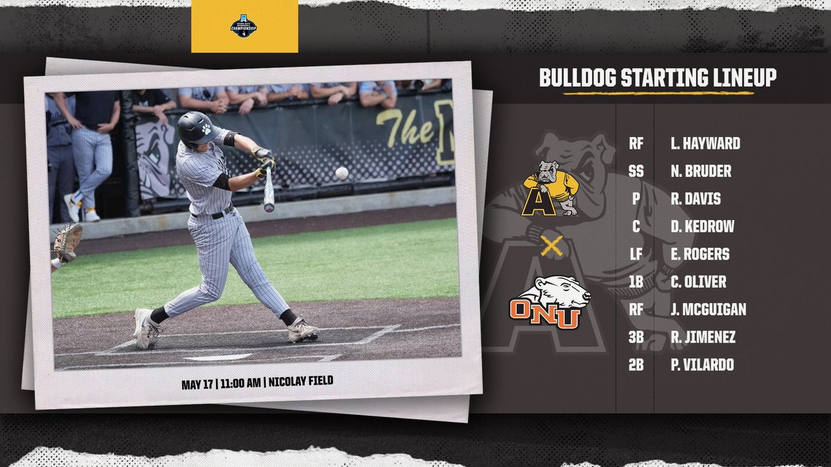 Adrian Baseball (@adrianbaseball) on Twitter photo This morning’s starting lineup against the Polar Bears! Let’s go!! This morning’s starting lineup against the Polar Bears! Let’s go!!