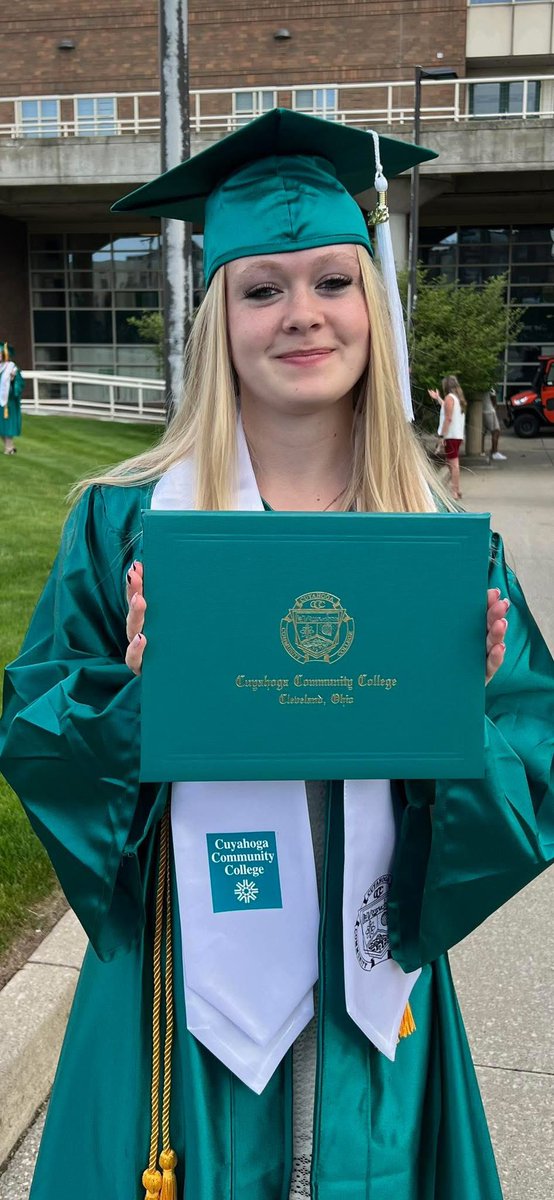 Cheyenne graduated from Tri-C with her Associates of Arts degree!    In two weeks she graduates from NOHS as Top Scholar!  #ProudDad