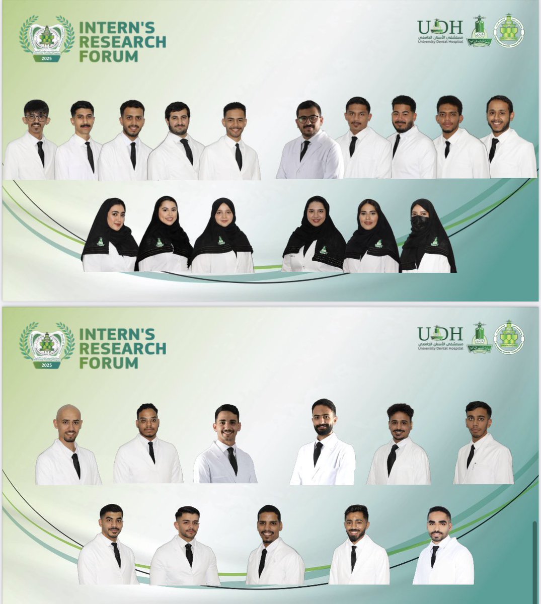 KAU_FD's tweet photo. يسر #كلية_طب_الأسنان دعوتكم لحضور الملتقى العلمي السابع عشر لأبحاث أطباء وطبيبات الامتياز، والمقرر عقده بمشيئة الله خلال الفترة من 18 إلى 22 مايو 2025م.
ويُفتتح الملتقى غداً بعرض الملصقات العلمية التي أعدها أطباء وطبيبات الامتياز، وتغطي مختلف مجالات طب الأسنان.
يُعدّ هذا الملتقى تفعيلاً  لاستراتيجيات البحث العلمي في برنامج تدريب أطباء الامتياز، ويهدف إلى إتاحة الفرصة للمشاركين لعرض نتائج بحوثهم وفق المعايير العلمية المعتمدة، بما يسهم في صقل مهاراتهم، وإكسابهم الثقة، ويفتح مجال تبادل الخبرات والمعلومات.
ويستقطب الملتقى نخبة من الخبرات الأكاديمية والبحثية المتميزة من مختلف مناطق المملكة لتحكيم الأبحاث المشاركة.