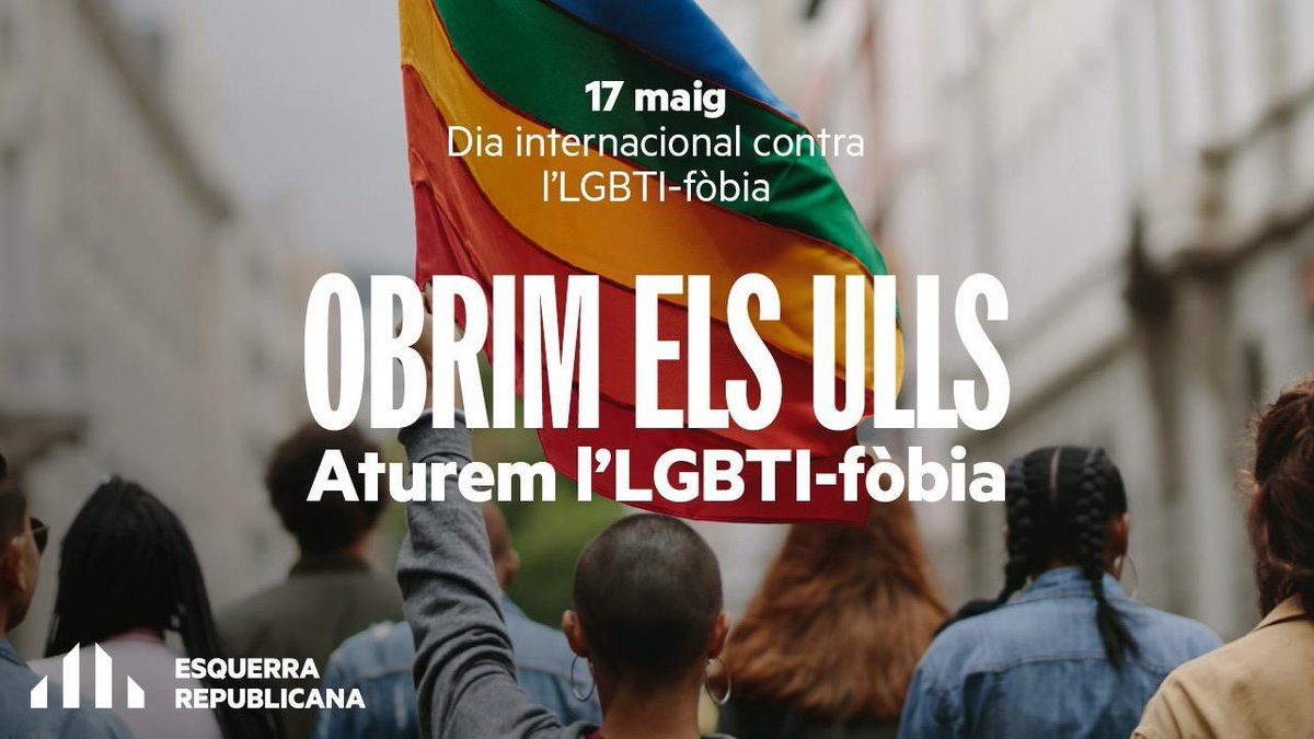 Esquerralf's tweet photo. 17M Dia Internacional contra l'LGBTI-fòbia. El missatge és clar, - qui ets tu per dir com han de ser i estimar els altres!? https://t.co/Dn2ZJNqHz5