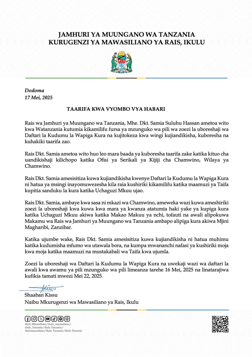 ikulu_Tanzania tweet media